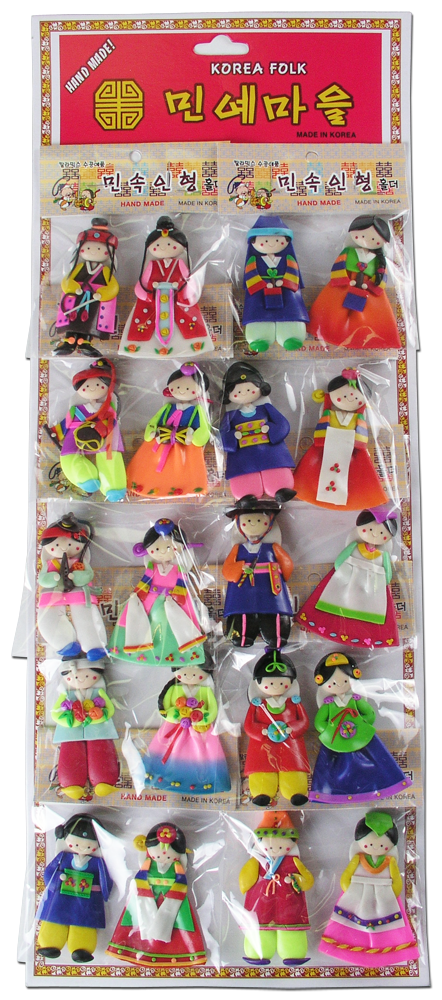10 Pairs of Korean Doll Fridge Magnet